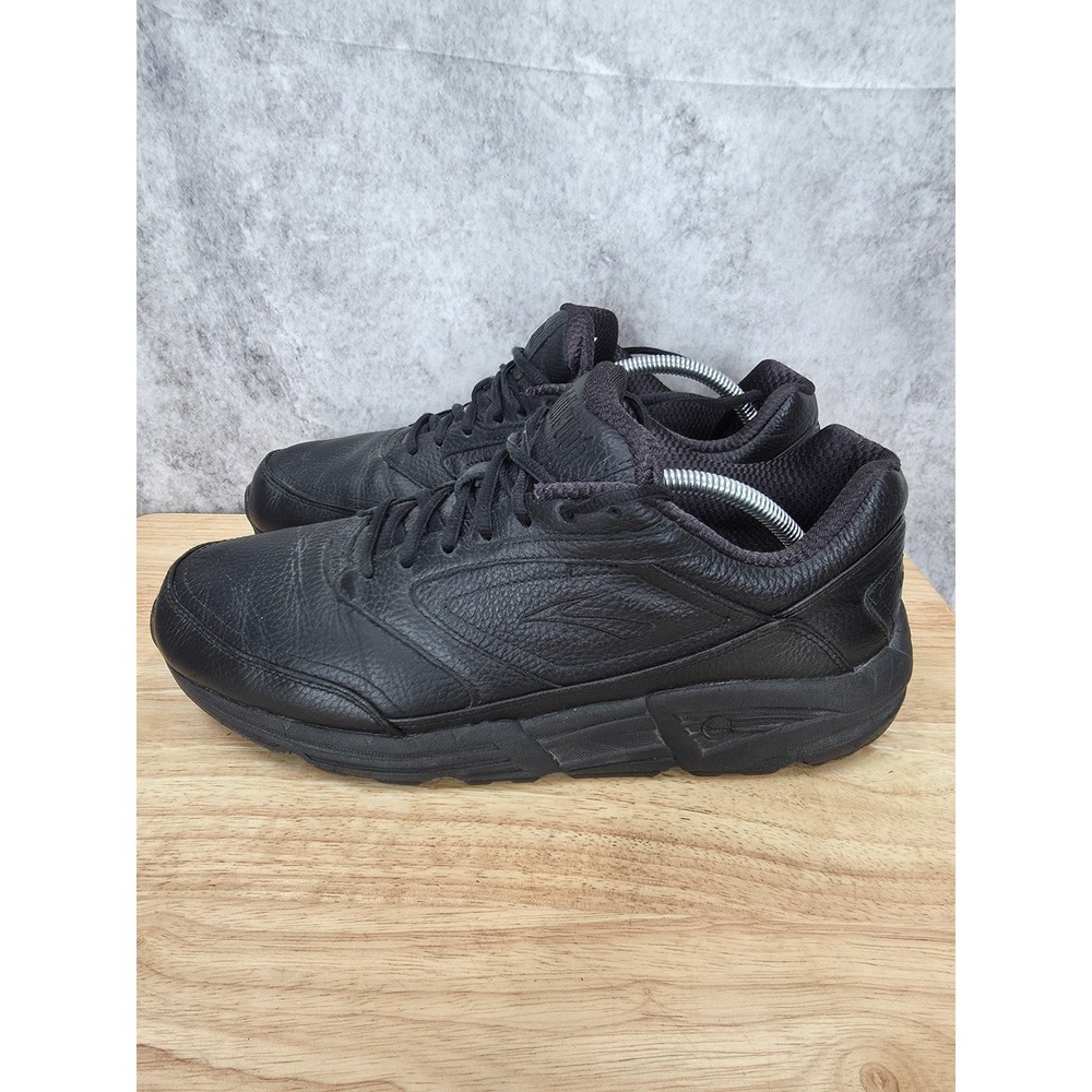 Brooks Addiction Walker Walking Shoes Mens 11.5 Black Leather  No Insole - Picture 7 of 10